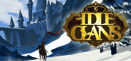 Steam header art for Idle Clans