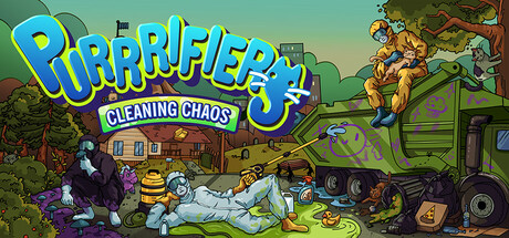 Steam header art for Purrrifiers: Cleaning Chaos