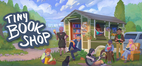 Steam header art for Tiny Bookshop