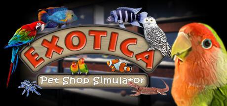 Steam header art for Exotica: Petshop Simulator