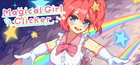 Steam header art for Magical Girl Clicker