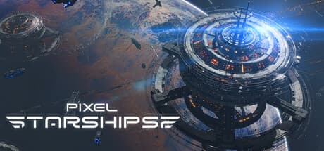Steam header art for Pixel Starships 2
