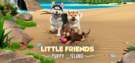 Steam header art for Little Friends: Puppy Island