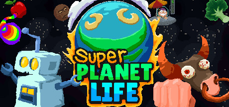 Steam header art for Super Planet Life
