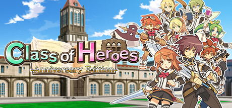 Steam header art for Class of Heroes: Anniversary Edition