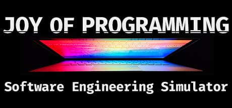 Steam header art for JOY OF PROGRAMMING - Software Engineering Simulator