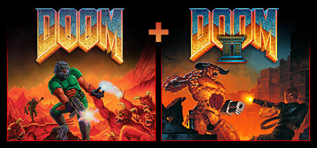 Steam header art for DOOM + DOOM II