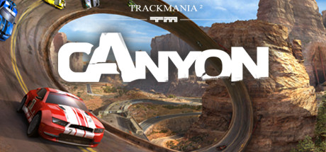 Steam header art for TrackMania² Canyon