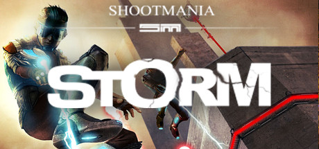 Steam header art for ShootMania Storm