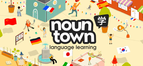 Steam header art for Noun Town Language Learning