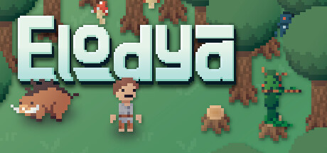 Steam header art for Elodya Playtest