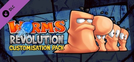 Steam header art for Worms Revolution - Customisation Pack