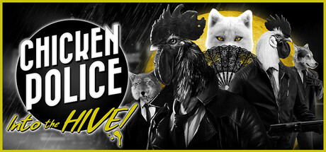 Steam header art for Chicken Police: Into the HIVE!