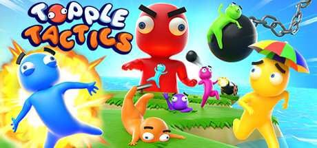 Steam header art for Topple Tactics