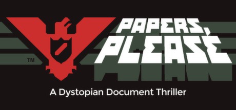 Steam header art for Papers, Please