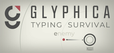 Steam header art for Glyphica: Typing Survival