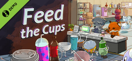 Steam header art for Feed The Cups Demo