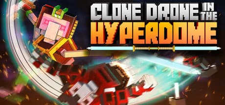 Steam header art for Clone Drone in the Hyperdome