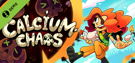 Steam header art for Calcium Chaos: Derailed Demo