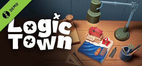 Steam header art for Logic Town Demo