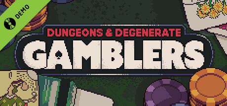Steam header art for Dungeons & Degenerate Gamblers Demo