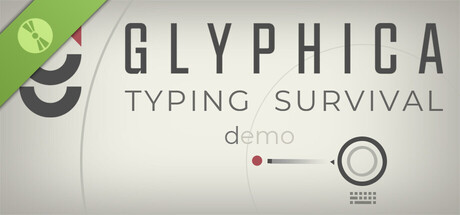 Steam header art for Glyphica: Typing Survival Demo