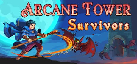 Steam header art for Arcane Tower Survivors