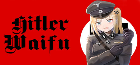 Steam header art for Hitler Waifu