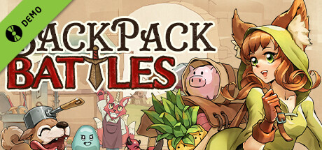 Steam header art for Backpack Battles Demo