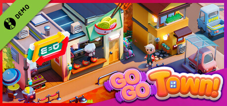 Steam header art for Go-Go Town! Demo