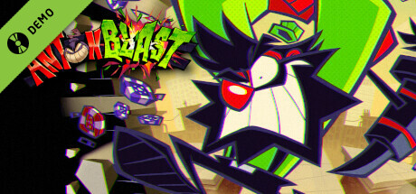Steam header art for ANTONBLAST Demo