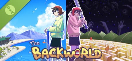 Steam header art for The Backworld Demo