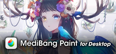 Steam header art for MediBang Paint for Desktop