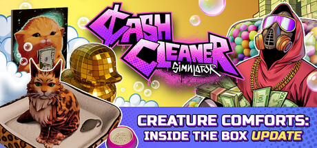 Steam header art for Cash Cleaner Simulator