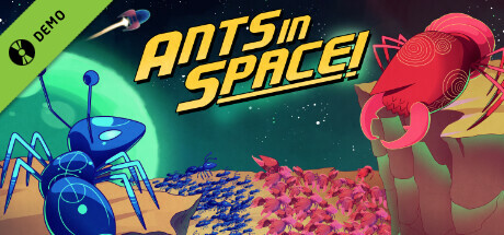 Steam header art for Ants in Space! Demo