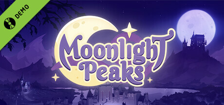 Steam header art for Moonlight Peaks Demo