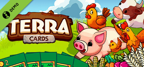 Steam header art for Terracards Demo