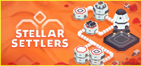 Steam header art for Stellar Settlers: Space Base Builder