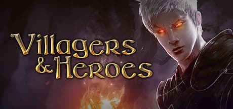 Steam header art for Villagers and Heroes