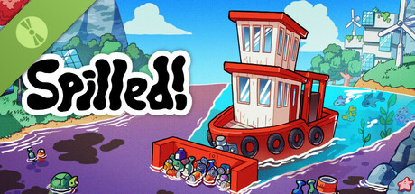 Steam header art for Spilled! Demo