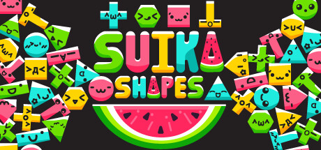 Steam header art for Suika Shapes