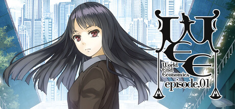 Steam header art for WORLD END ECONOMiCA episode.01