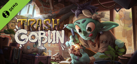 Steam header art for Trash Goblin Demo