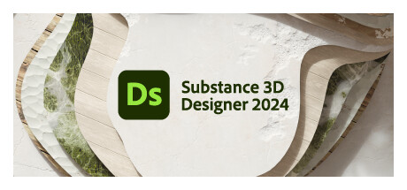 Steam header art for Substance 3D Designer 2024