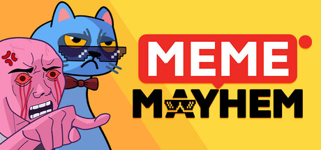 Steam header art for Meme Mayhem