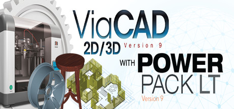 Steam header art for Punch! ViaCAD 2D/3D v9 + 3D Printing PowerPack LT