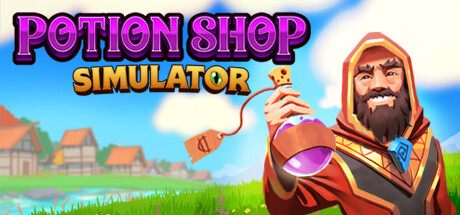 Steam header art for Potion Shop Simulator