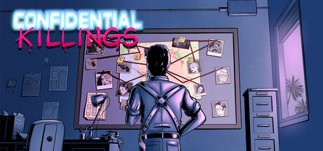 Steam header art for Confidential Killings - A Detective Game