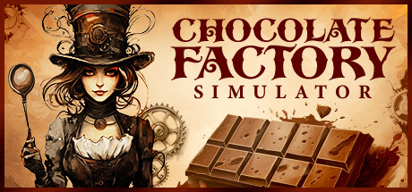 Steam header art for Chocolate Factory Simulator