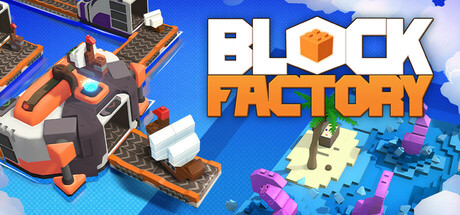 Steam header art for Block Factory